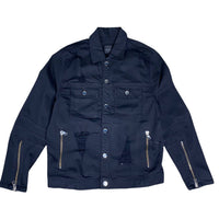 Rockstar Original - Men's Button Up Distressed Jean Jacket
