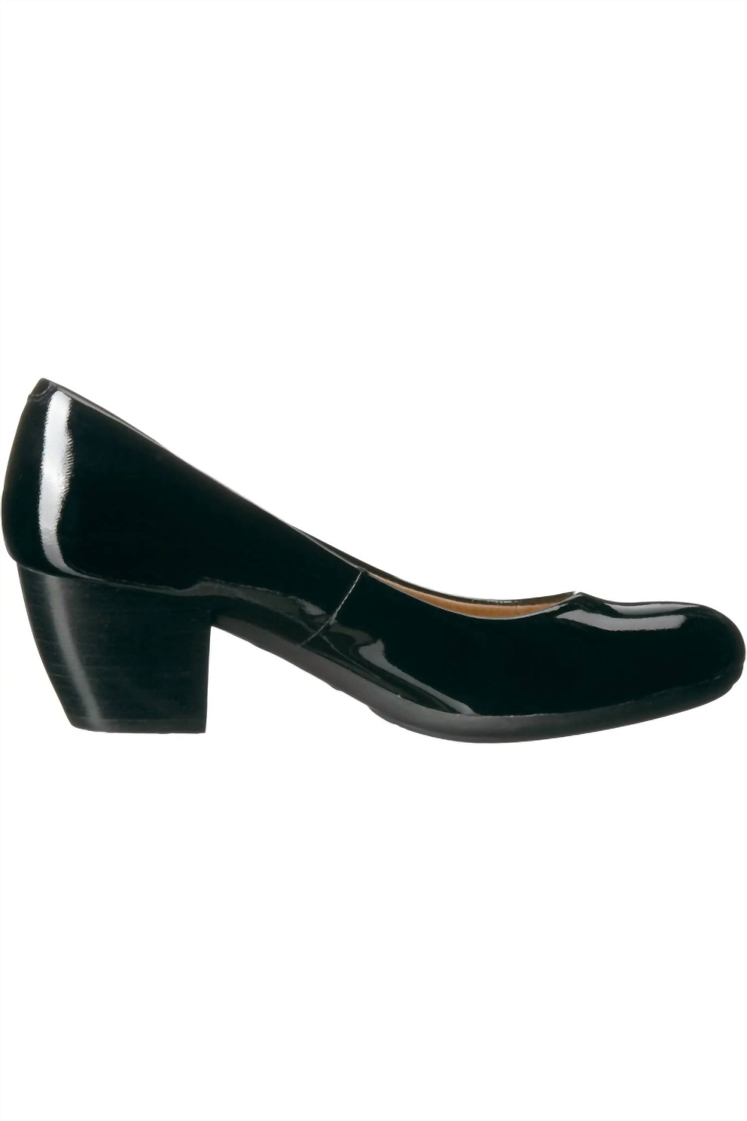 Comfortiva Women's Amora Shoes in black patent - women's heels