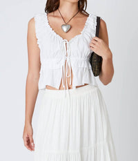 Cla - Ruffled Peplum Top