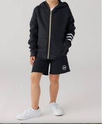 SOL ANGELES Wave Hoodie in black - kids' shirt - detail view
