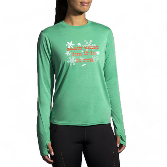 Brooks - WOMEN'S DISTANCE GRAPHIC LONG SLEEVE SHIRT