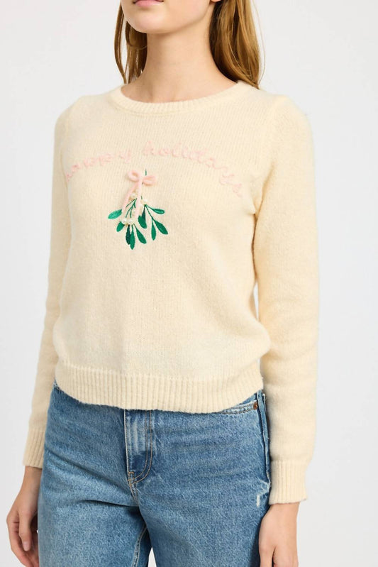 En Saison - Mistletoe Crew Sweater