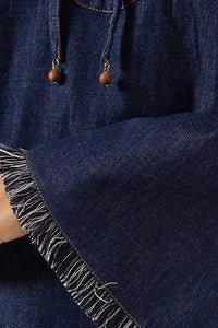 Zimmermann - Rhiannon Fringe Denim Mini Dress