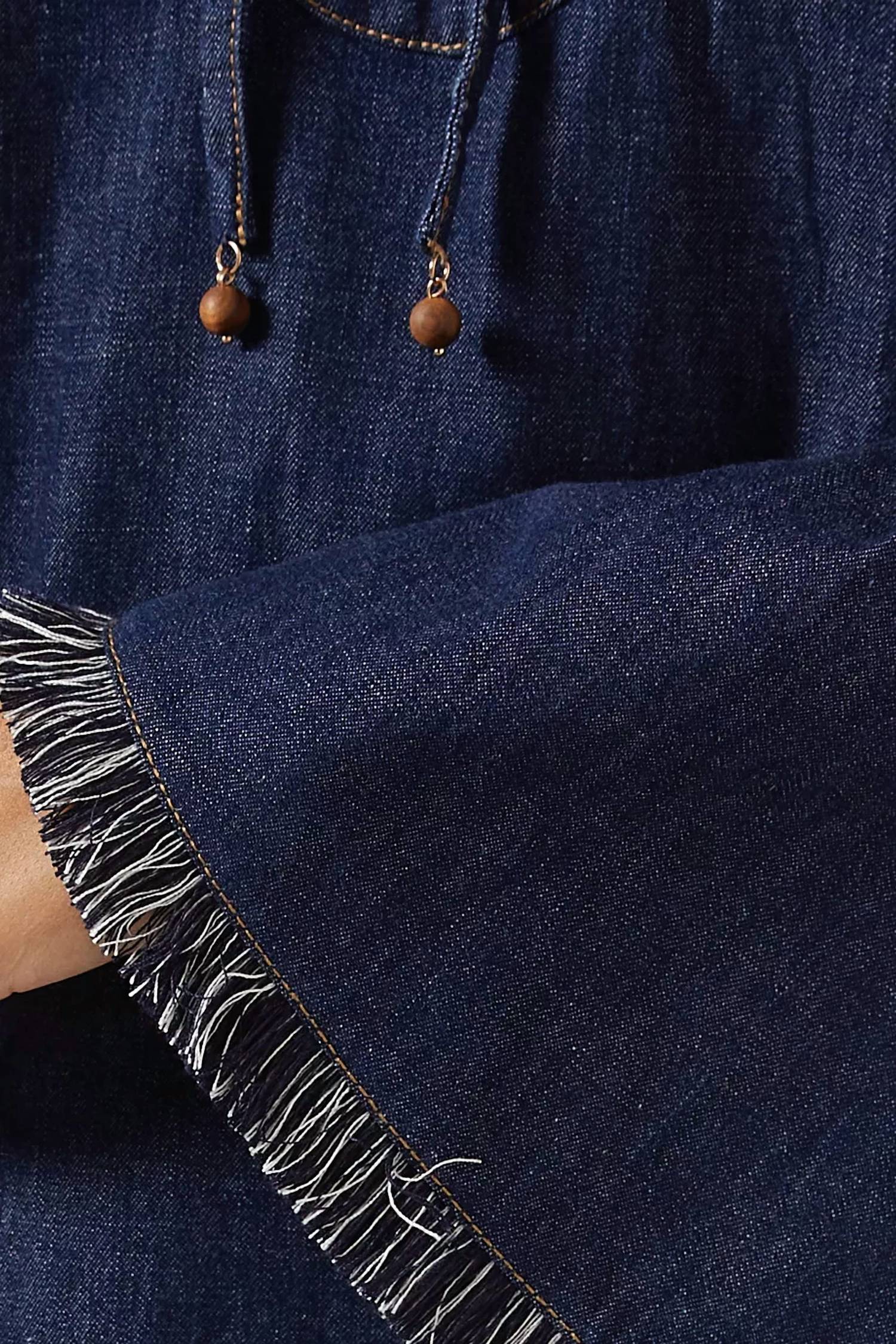 Zimmermann - Rhiannon Fringe Denim Mini Dress