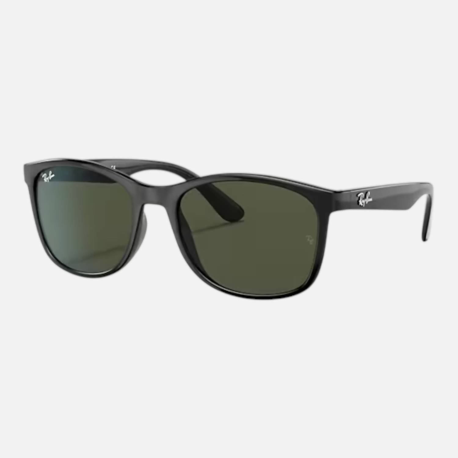 Ray Ban - Men's Square Sunglasses Polished Black Nylon Frame