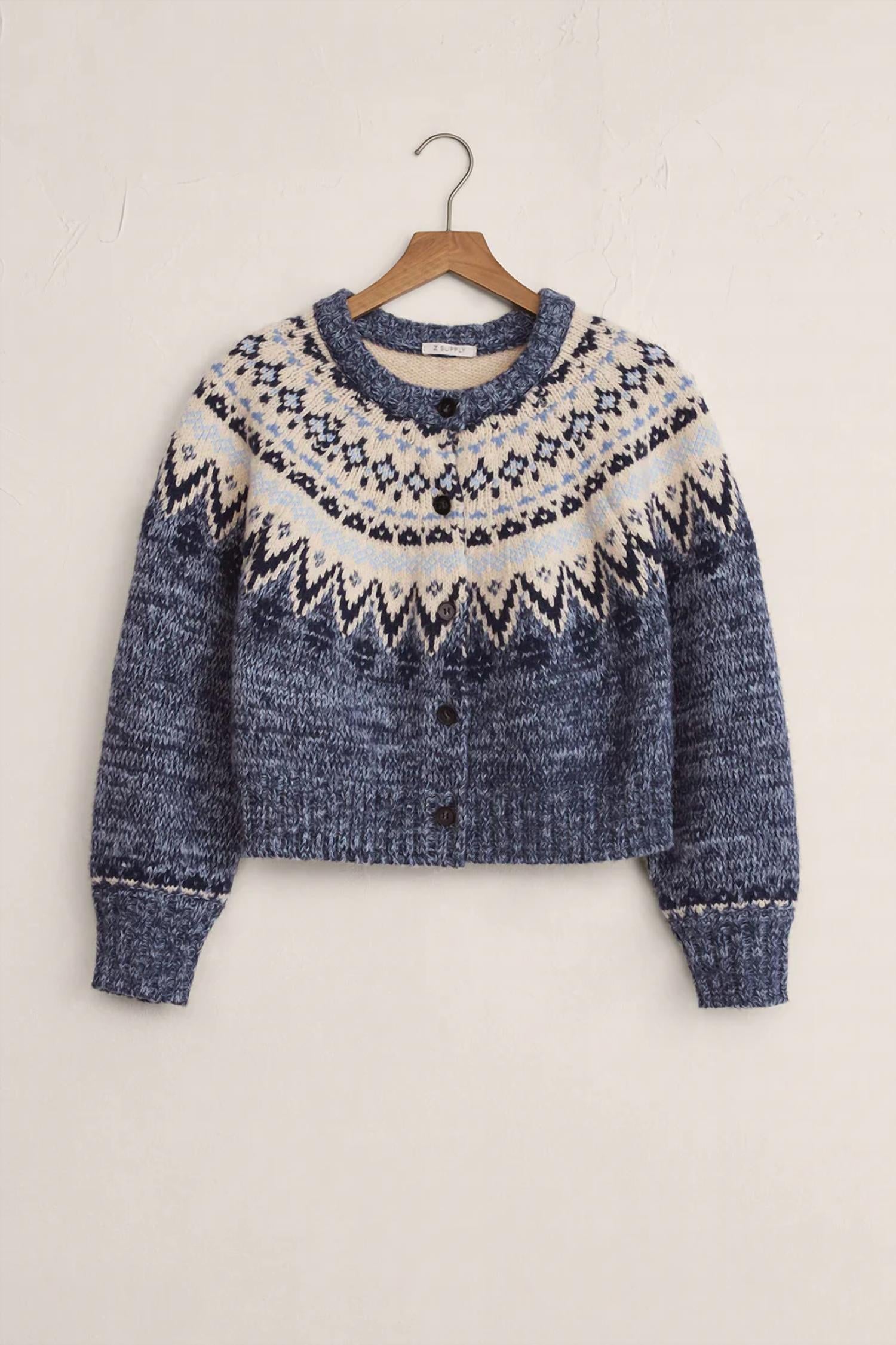 Z Supply - North Sea Fair Isle Cardigan