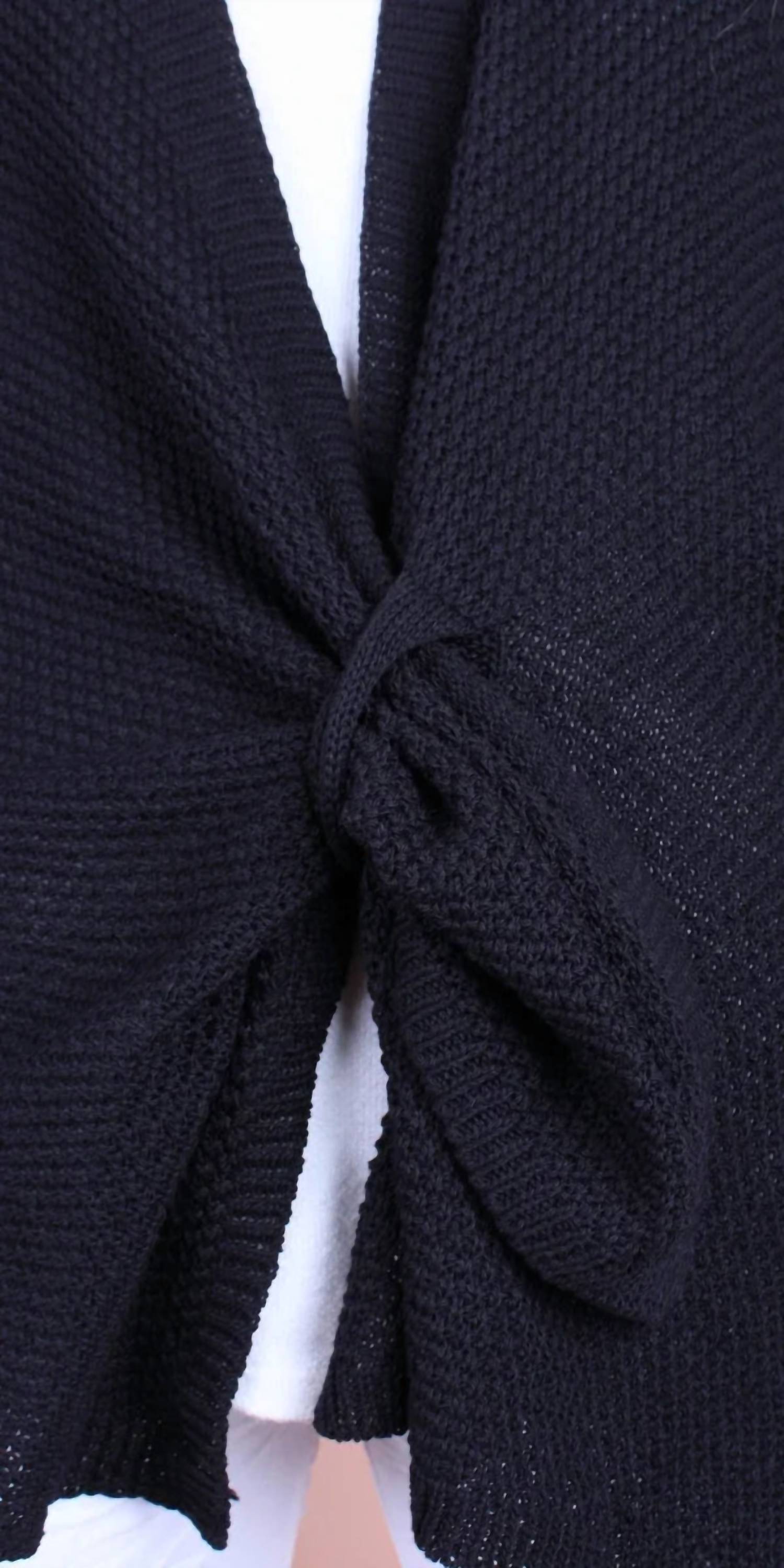 GIGI MODA Mantello Wrap in black - women's scarf - view 4