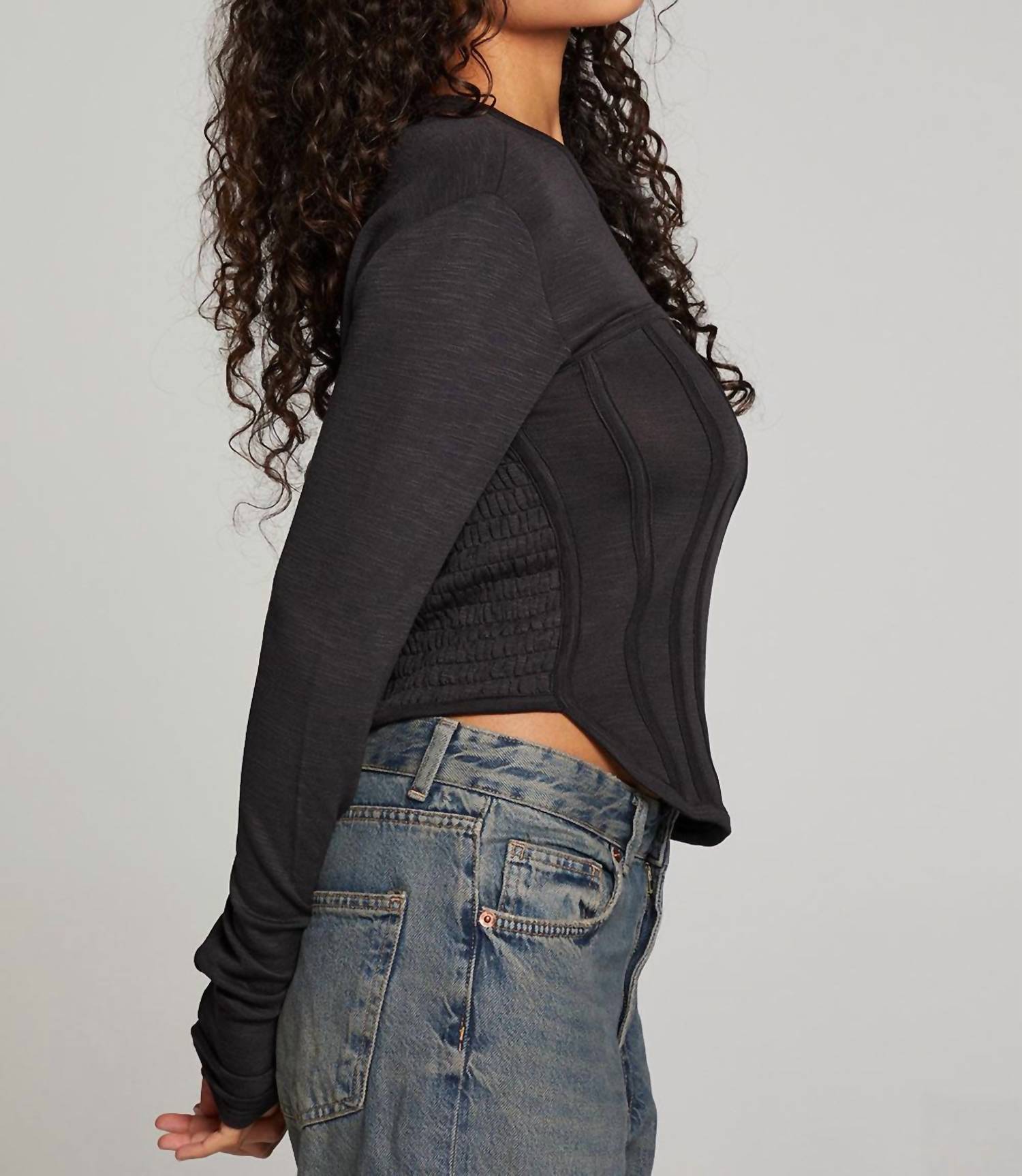 Chaser - Corset Top w/Ruched Back