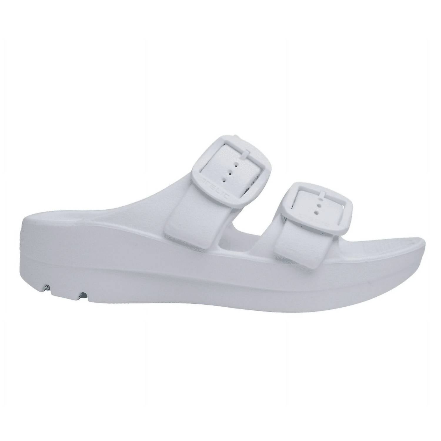 Telic Women's Boise Bliss Sandal in snow white white buckle - women's sandal