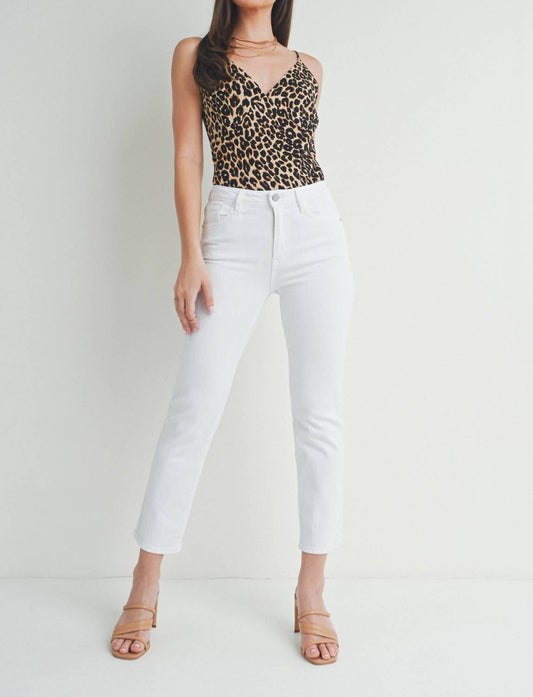 Just Black Denim - Arrow Straight White Denim Jean