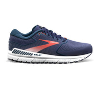 BROOKS Men's Beast 20 Running Shoes in peacoat midnight red 1 - men's shoe