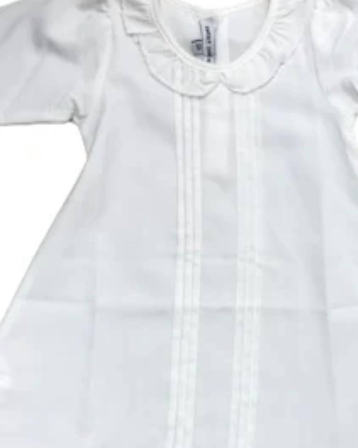 Sweet Dreams - Girl's Pleated Picot Trim Gown