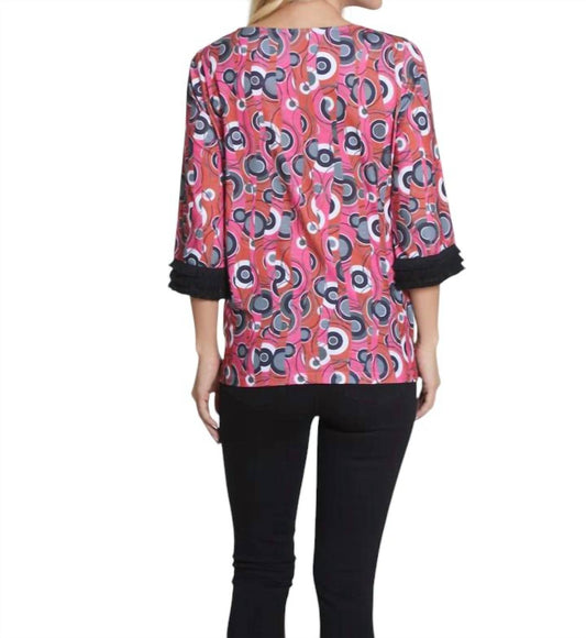 Multiples - Print Slub Knit Top