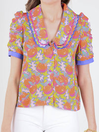 Emily Mccarthy - Cameron Ruched Sleeves Top