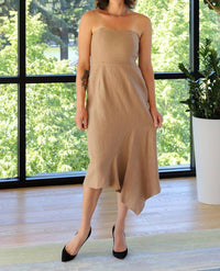 Du Paradis - Shoulderless Asymmetrical Drape Dress