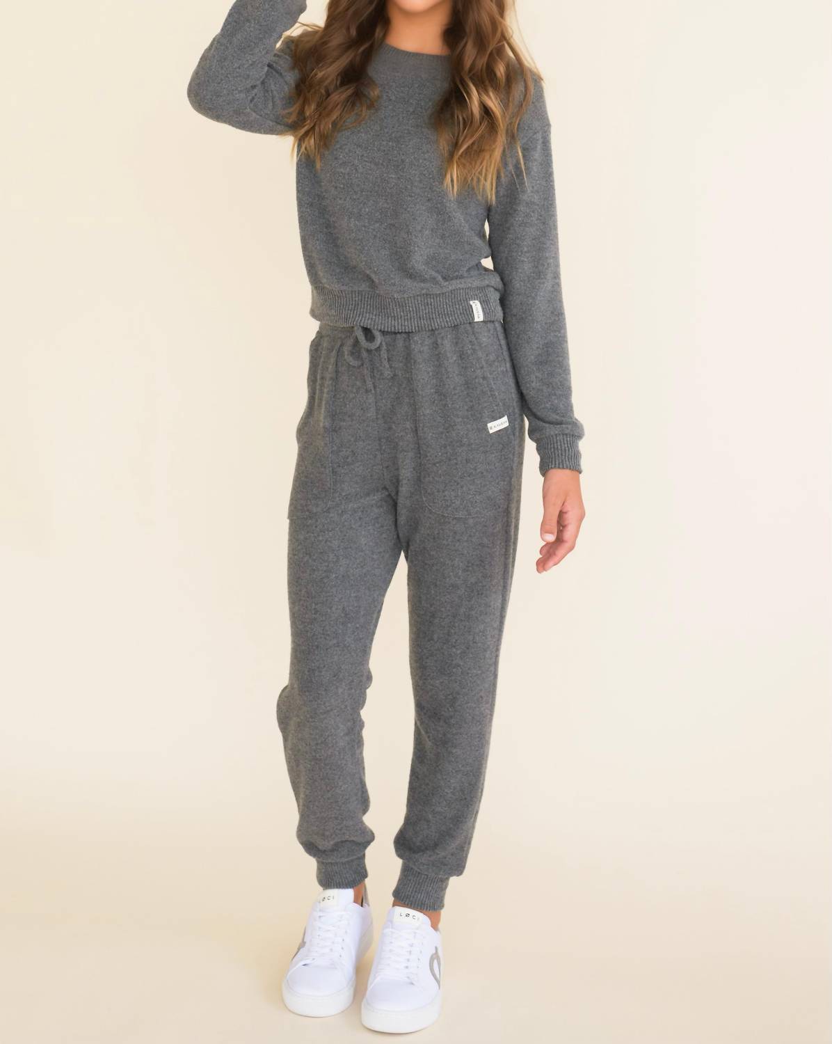 Kaveah - Girl's Hacci Ribbed Banded Set