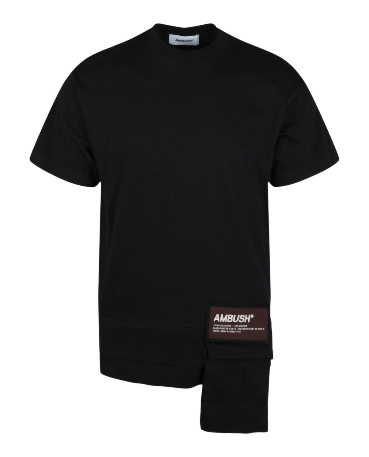Ambush Men's Waist Pocket T-shirt in black - men's t-shirt