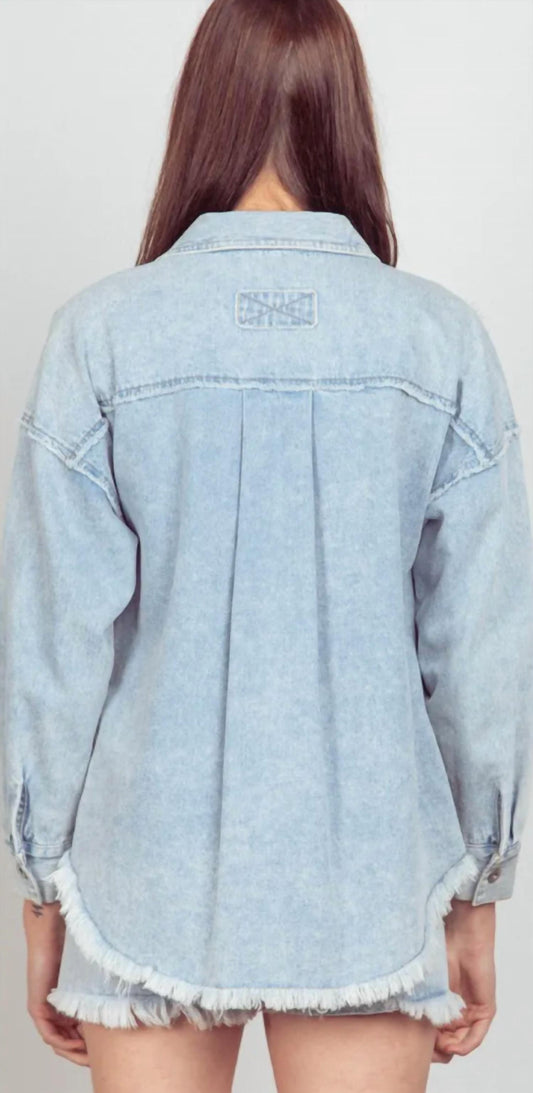 Very J - Oversized Denim Jacket