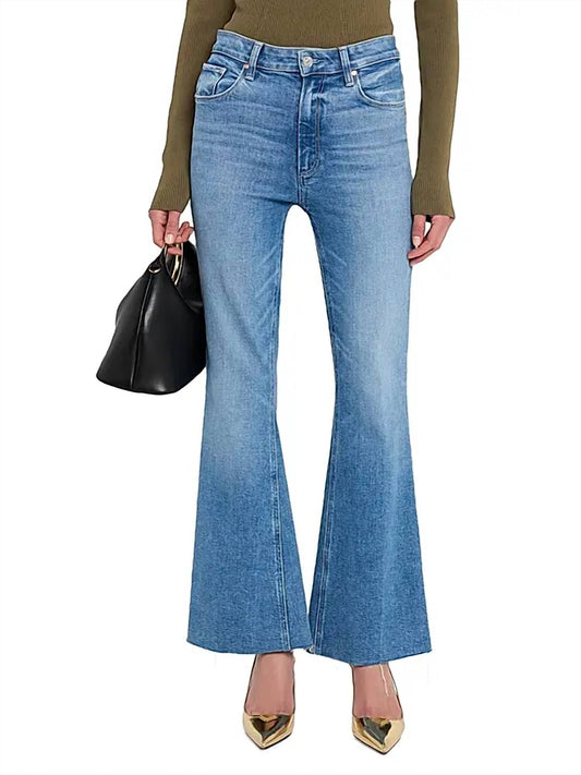 Paige - Marlow Skimmer Raw-edge Hem Jeans