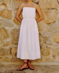 CIAO LUCIA Petra Embroidered Cotton Dress in white - women's dress