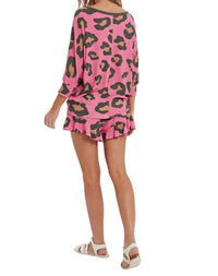 Bluivy - Pebbles Leopard Print Lounge Boatneck Top