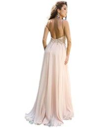 Jovani - Sleeveless Chiffon Maxi Dress