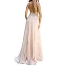 Jovani - Sleeveless Chiffon Maxi Dress