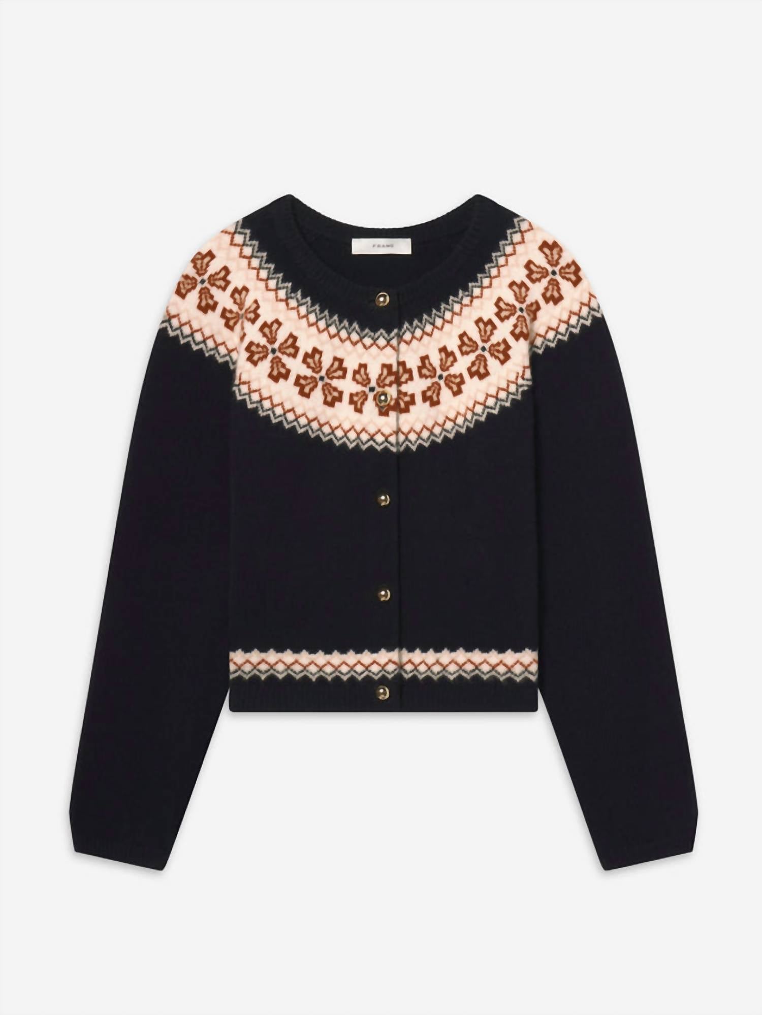 Frame - Cashmere Fairisle Cardigan