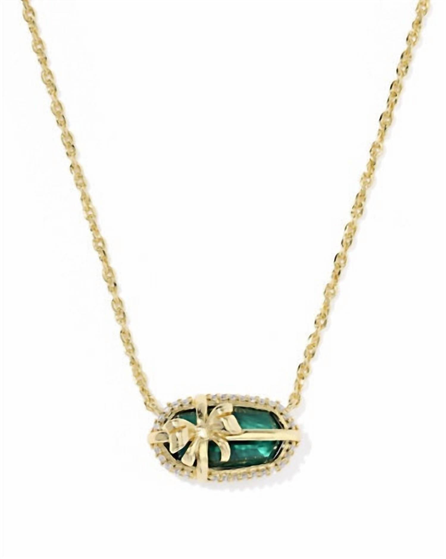 Kendra Scott - Women's Elisa Bow Short Pendant Necklace