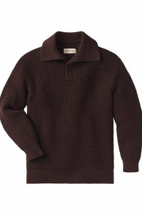 The Normal Brand - Waffle Long Sleeve Sweater Popover