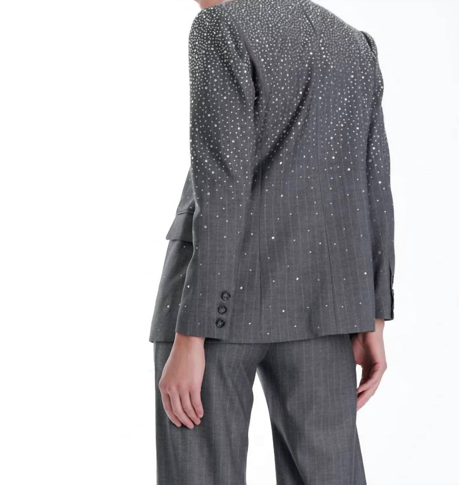 Karina Grimaldi - Zoe Rhinestone Blazer