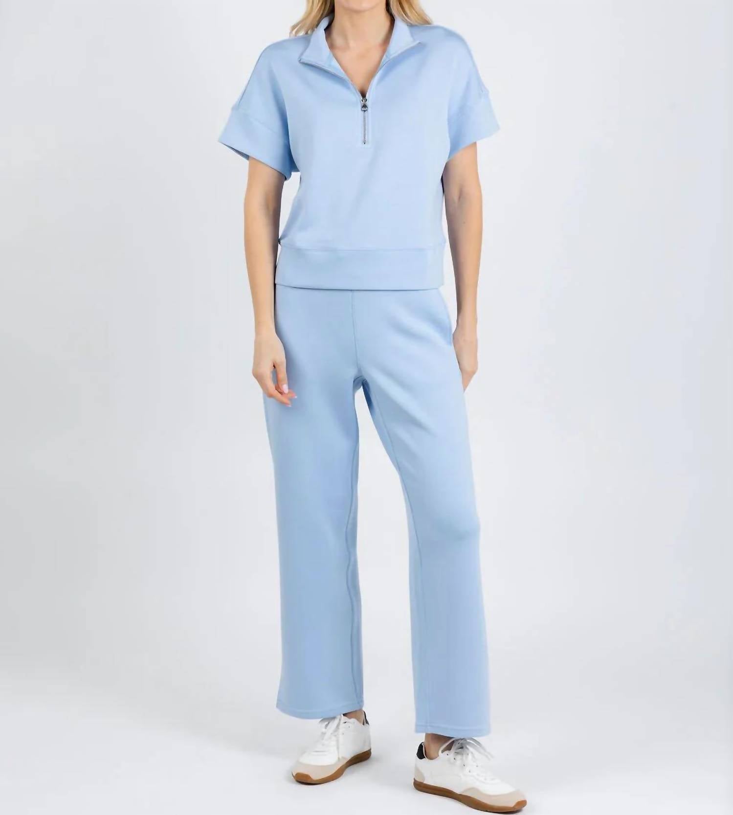 Elliott Lauren - Comfort Zone Quarter Zip Top
