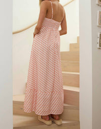 One And Only Collective - Squiggle Smocked Maxi Dress