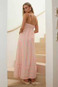 One And Only Collective - Squiggle Smocked Maxi Dress