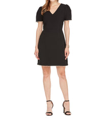 Jade Melody Tam - Pearl Trim Mini Dress