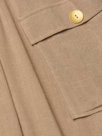 L'Agence Cosima Military Mini Dress in almond - women's dress - view 4