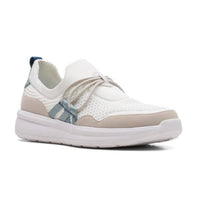 Clarks Women's Ezera Run Loafer in white combi - women's flats