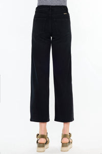 Kancan - Rylie Ultra High Rise Cropped Wide Leg Denim Jeans