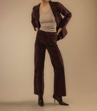 Velvet Heart Becker High Rise Flare Pant in deep plum - women's pants - view 7