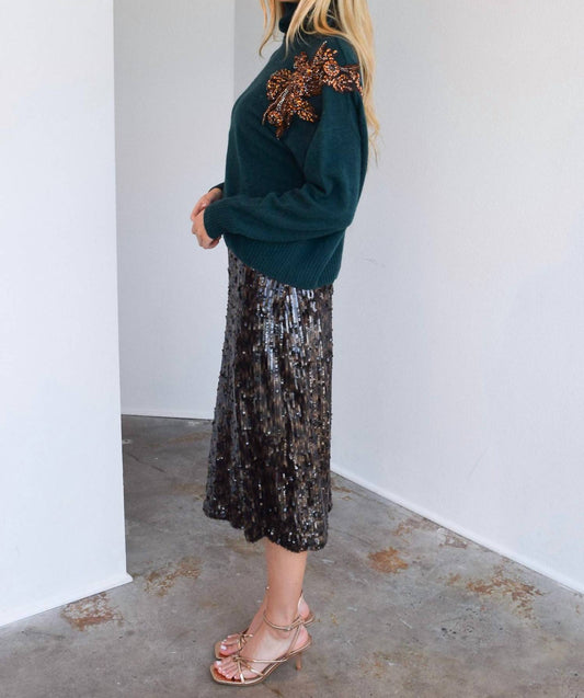 Never A Wallflower - Daisy Sequin Skirt