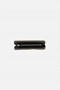 Dragon Diffusion Women's Check Zip Around Wallet in black - women's bag - detail view