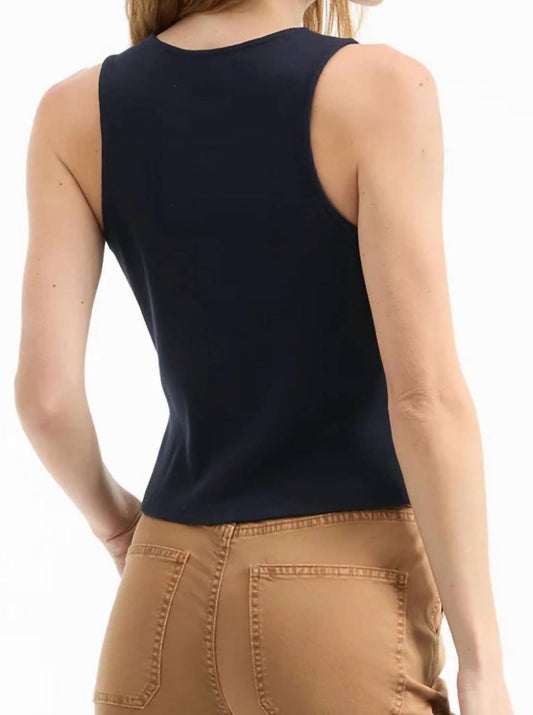 Veronica Beard - Hoorne Button-down Tank Top