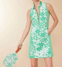 spartina 449 Freya Zip Dress in marsh hens wildflowers - women's dress