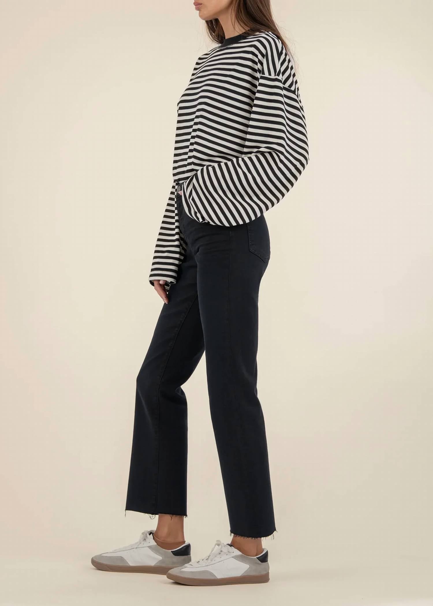 Kut From The Kloth - Kelsey High Rise Fab Ab Ankle Flare W/ Raw Hem Jeans