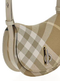 Burberry - Women's Mini Check Rocking Horse Crossbody Bag