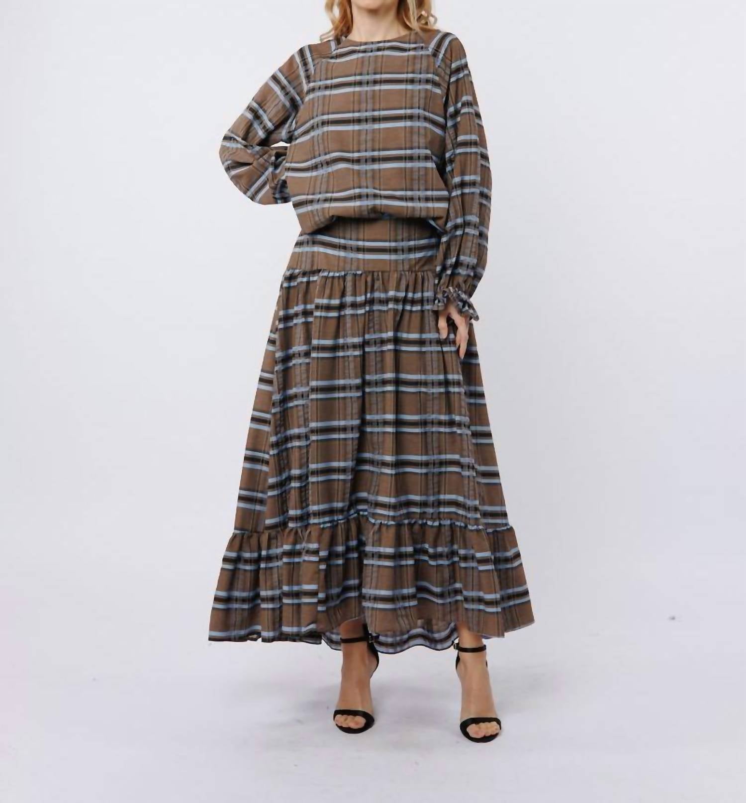 Ciebon - Madelynn Printed Maxi Skirt
