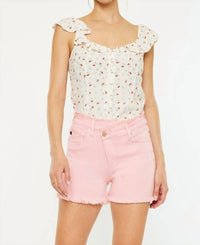 Kancan - High Rise Denim Shorts