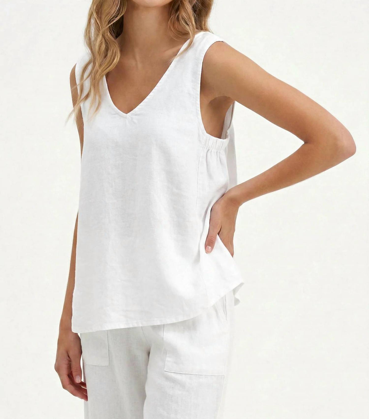 M Made In Italy - Woven Tank Top