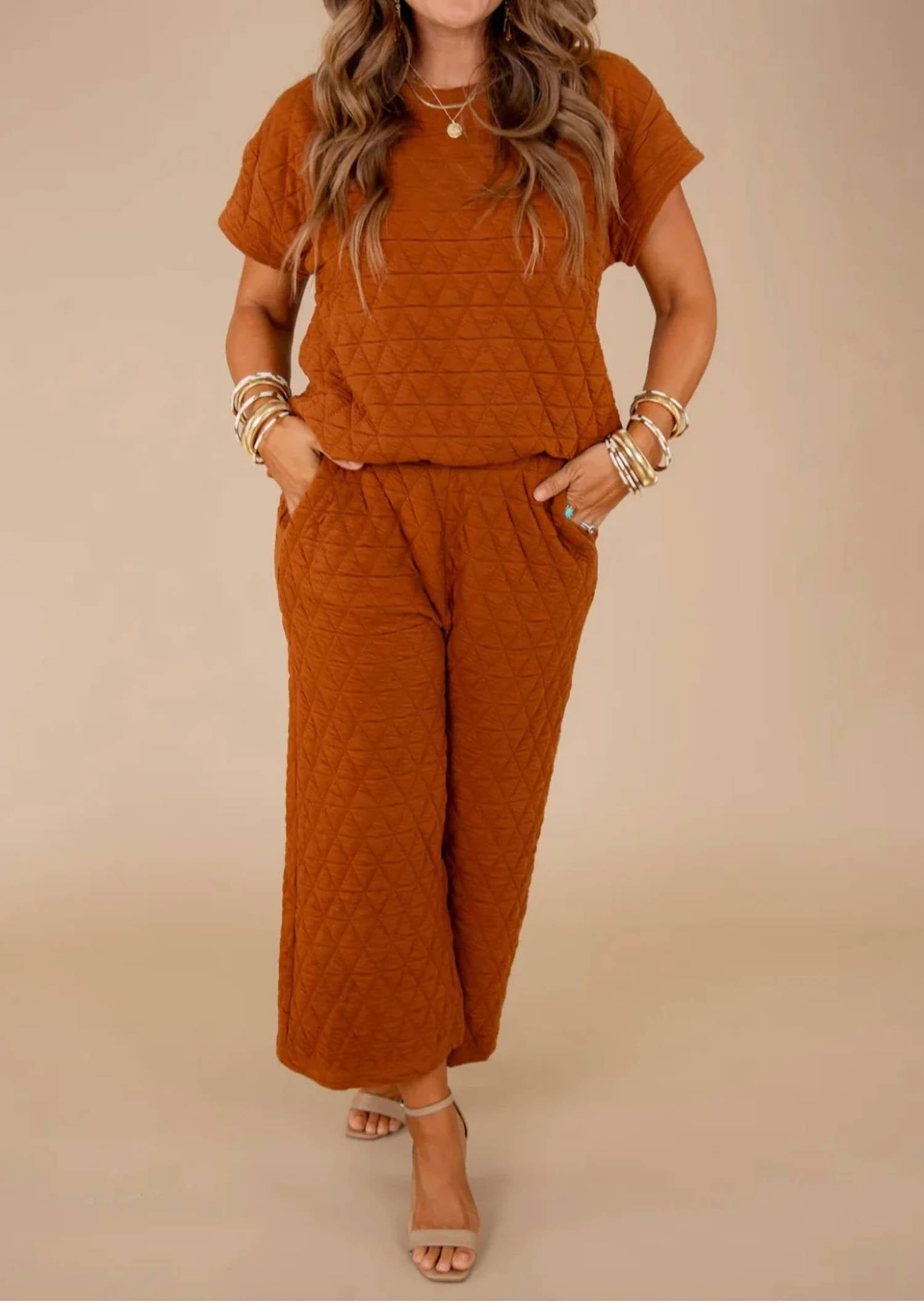 See And Be Seen - Quilted Cropped Set