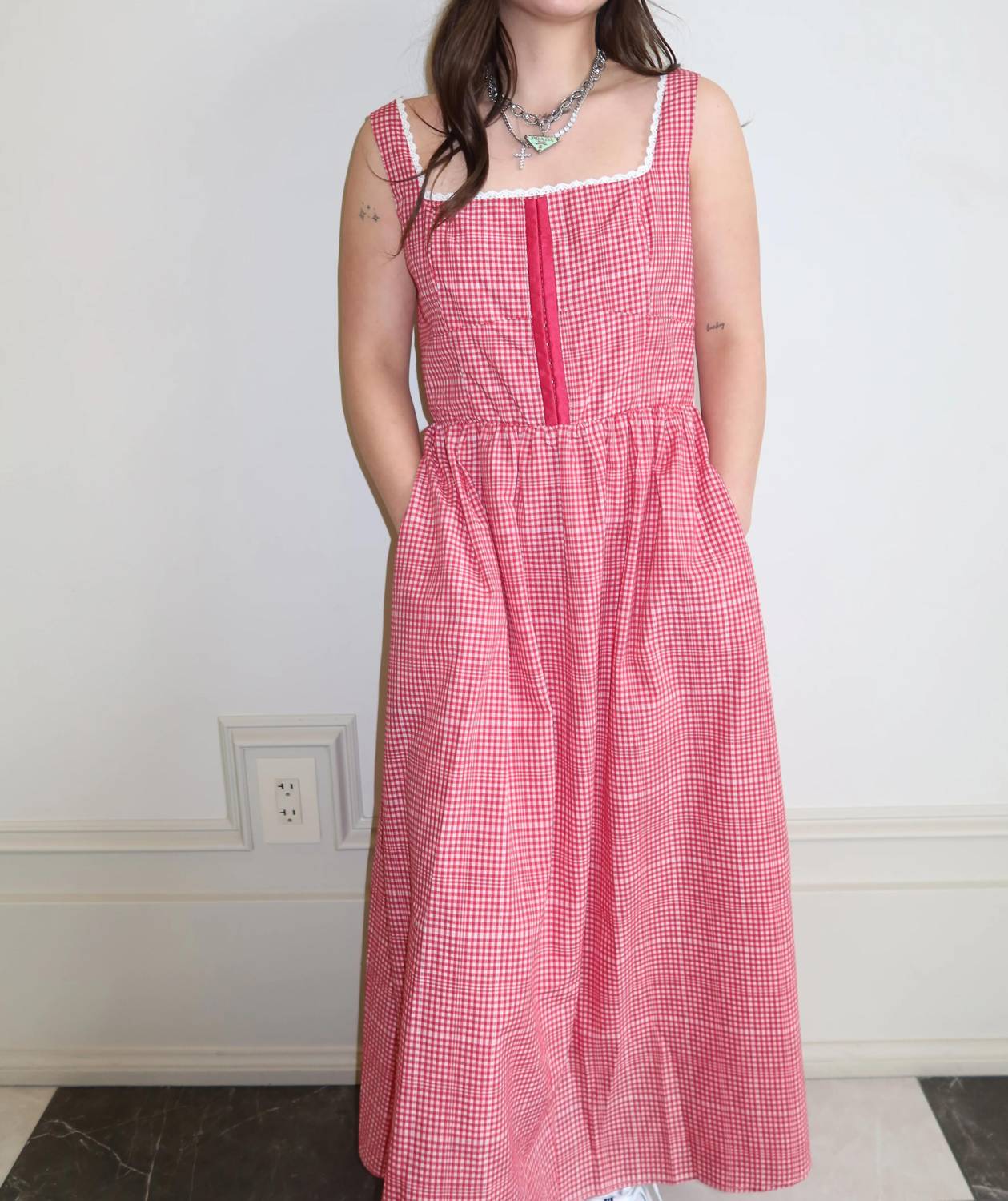 Wishlist - Rosie Check Dress